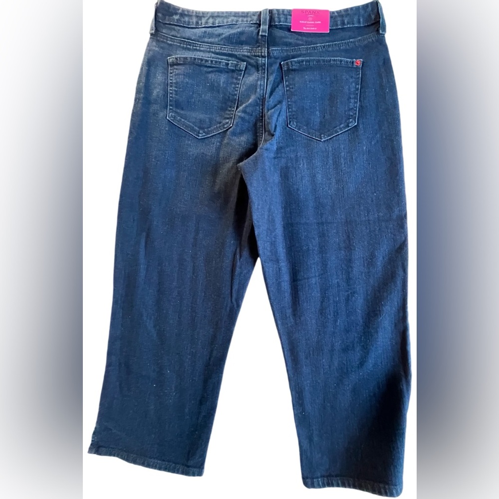 SPANX Blue Ankle Cropped Jeans size 30 NWT - Picture 9 of 9